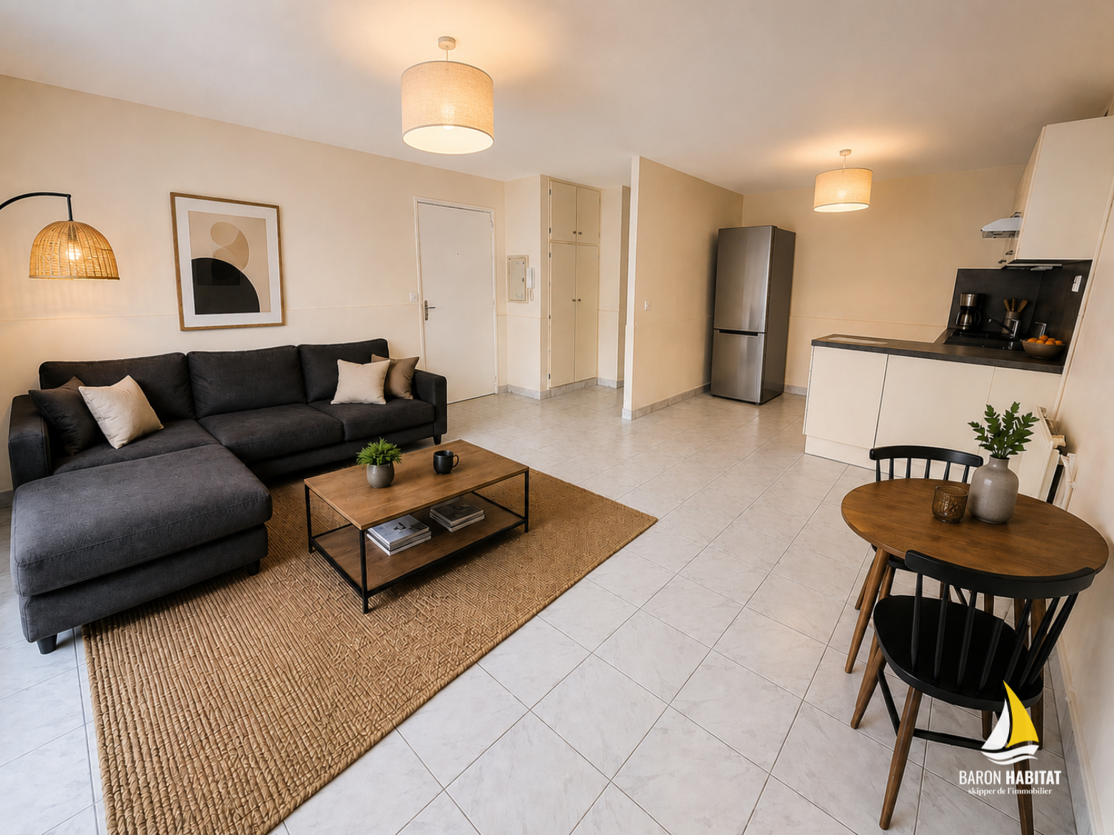 Appartement 48 m2 en rez-de-cour